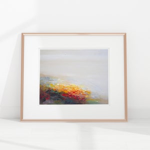 Giclée fine art print of abstract Landscape painting signed by artist / wall art print / Gaze at Shore, art gift, home gift, image 3