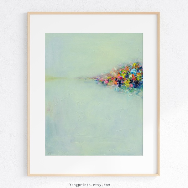 Abstrakte Landschaft Kunst Druck: Giclee Wand dekor, Wohngeschenk, Kunstwerk, Minimalismus