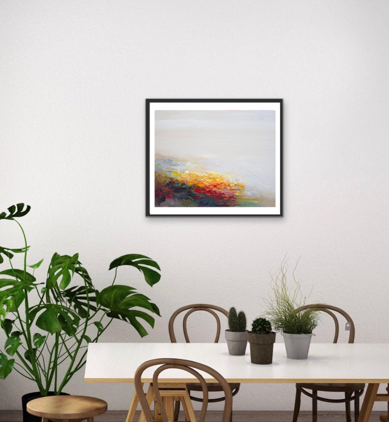 Giclée fine art print of abstract Landscape painting signed by artist / wall art print / Gaze at Shore, art gift, home gift, image 4