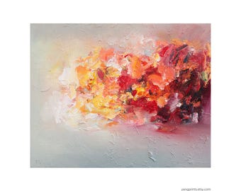 Abstract art print, Landscape painting, Giclee Print,artist signed original, Canadian Art, gift