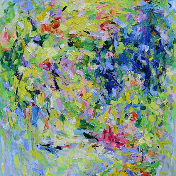 Blue Giclee Canvas Etsy