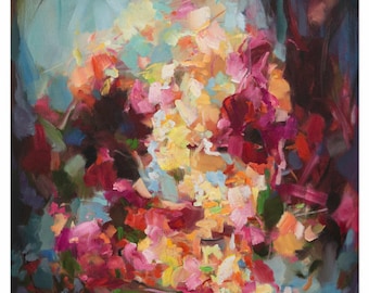 Canvas wall art print giclee signed by artist - home decor gift - original art-Wondrous Light