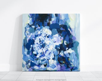 Blue Abstract Painting: Large Cotton Canvas Giclée Print,  artists prints, artwork, art print