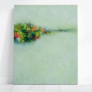 Canvas Print, Abstract Landscape Painting 20, wall art, home decor, art gift image 2