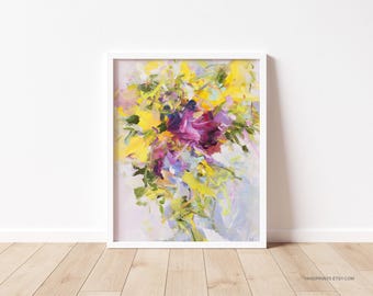Giclele print, Sunny Flower, home gift, fine art print, painting, wall art, Thanksgiving gift