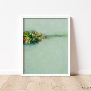 Minimalist Wall Art Abstract Landscape Giclée original Art Prints signed by artist, artwork painting, home decor gift, Colourful art