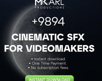 9894 Pacchetto pacchetto definitivo di effetti sonori cinematografici SFX per il download digitale di VideoMaker Effetti sonori gratuiti per creatori di contenuti