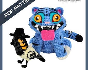 Blue Tiger Crochet Pattern | Animal Amigurumi  | PDF Pattern