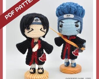 Crochet Ninja Pattern | Itachi & Kisame Amigurumi | PDF Pattern