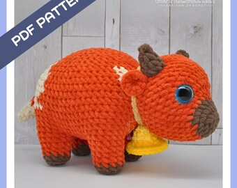 Low Sew Crochet Cow Pattern: Beginner Amigurumi (PDF Pattern)