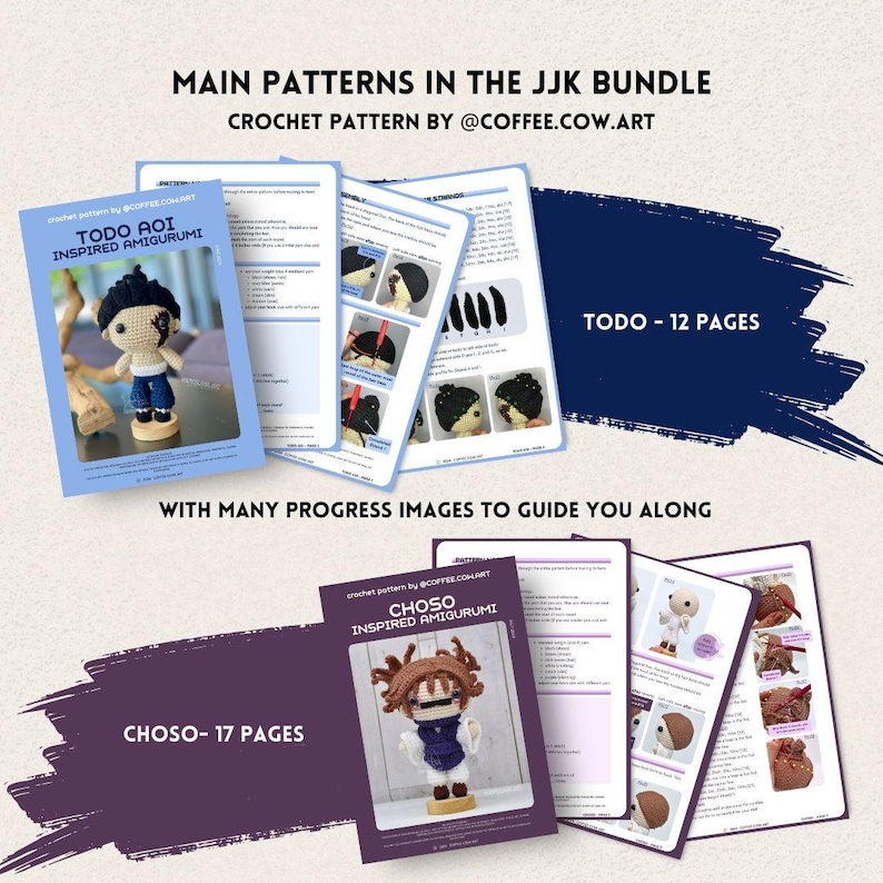 Pattern Bundle 5 in 1: Sorcerer Amigurumi Crochet Anime Dolls | PDF ...