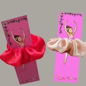 Whimsical Ballerina Scrunchie Card.Instant Digital Download for a Special Birthday!Ballerina Scrunchie Card,Printable Hair Scrunchie Holder