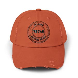 REALTOR Zip Code Hat- Unisex Real Estate Distressed Baseball Cap- real estate hat, realtor life hat
