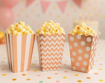 Sacs Bonbons Fête Boîtes à Popcorn Rose JeVenis Lot De 12 - Sacs à Friandises Let's Go Pour Anniversaire, Mariage Let's Go Goodie Bags - 3