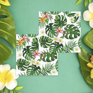 Palm Beach Party Napkins- Aloha Napkins - Tropical Party, Tiki Party Napkins- Party Decor