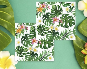 Palm Beach Party Napkins- Aloha Napkins - Tropical Party, Tiki Party Napkins- Party Decor