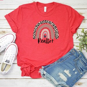 Realtor Leopard Rainbow T-shirt