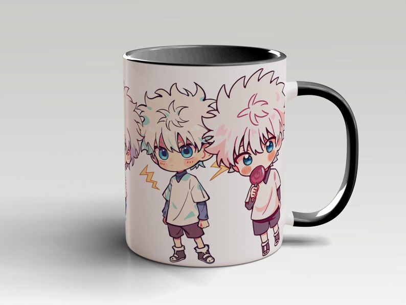 Anime Mug Hunter X Hunter Killua Japanese Animation Tea Cup Kawaii Cup