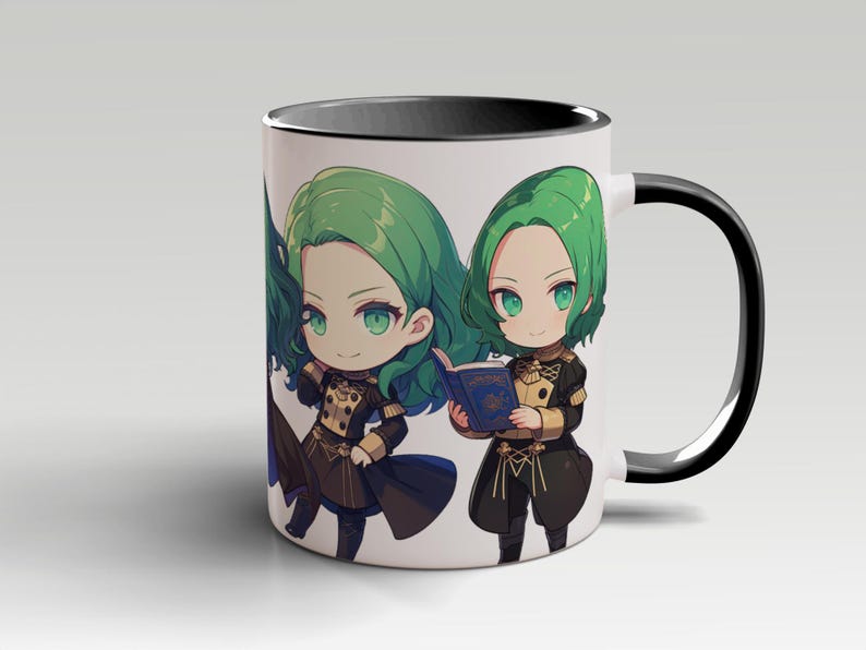 Anime Mug Fire Emblem Linhardt Japanese Animation Tea Cup Kawaii Cup