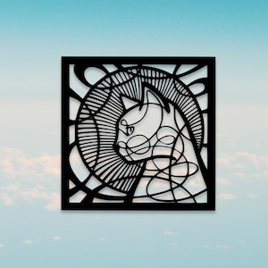 Cat Wall Art Laser Cut Files | Cats Decor Dxf Svg Cut Files For Laser | Plasma Cut Files |Digital Vector Instant Download