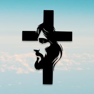 Jesus Laser Cut Files | Jesus Themed Dxf Svg Files For Cnc | Jesus Christians Wall Art | Cnc Cutting Router |Digital Vector Instant Download