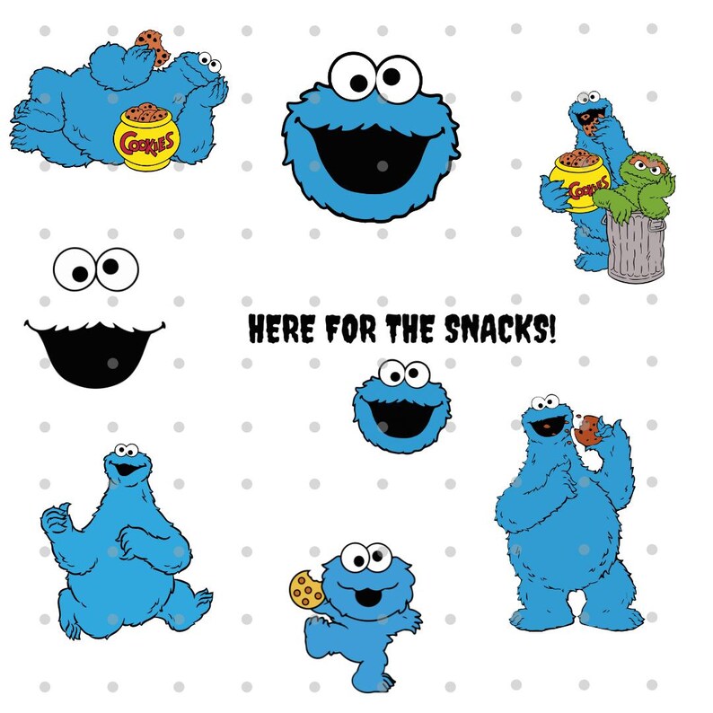 Elmo Svg Clipart,sesame Street Digital for Birthday Cricut, Mega Bundle