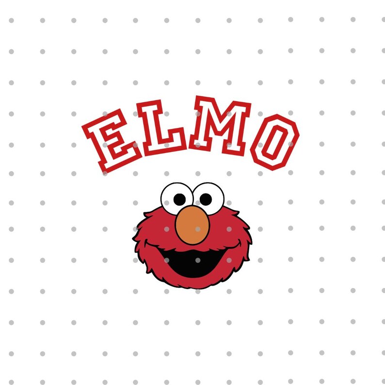 Elmo Svg Clipart,sesame Street Digital for Birthday Cricut, Mega Bundle