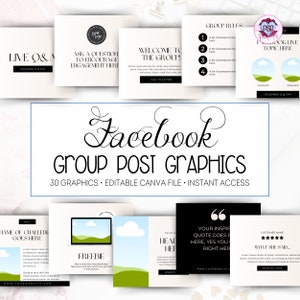 Canva Template für Facebook-Gruppen, Instagram, & Social Media Post Grafiken für Blogger, Coaches, und Kurs-Ersteller 6009