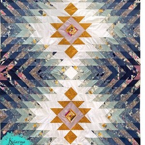 KELIMI Instant Download PDF modern QUILT pattern by Katarina Roccella featuring Eclectic Intuition