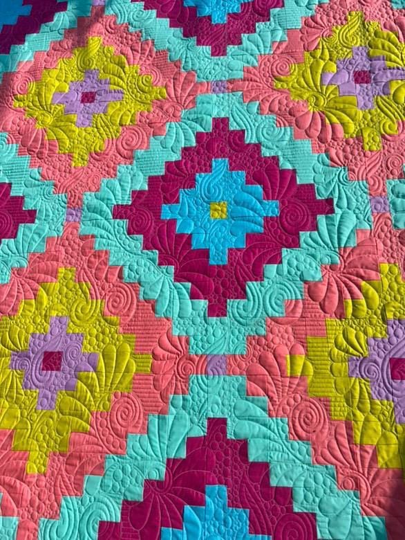 Bazaar Diamonds Quilt Pattern: Modern Geometric Design (PDF Pattern) - Etsy