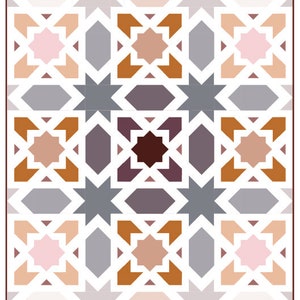 PDF pattern Instant Download ZELLIGE modern quilt by Katarina Roccella featuring AGF Capri fabrics image 10