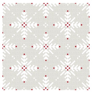 WINTERFLAKE Instant Download PDF modern traditional winter snowflake QUILT pattern by Katarina Roccella with Wintertale Botanist fabrics image 9