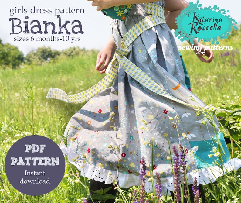 PDF Pattern Instant Download Bianka Tea Party DRESS by Katarina ...