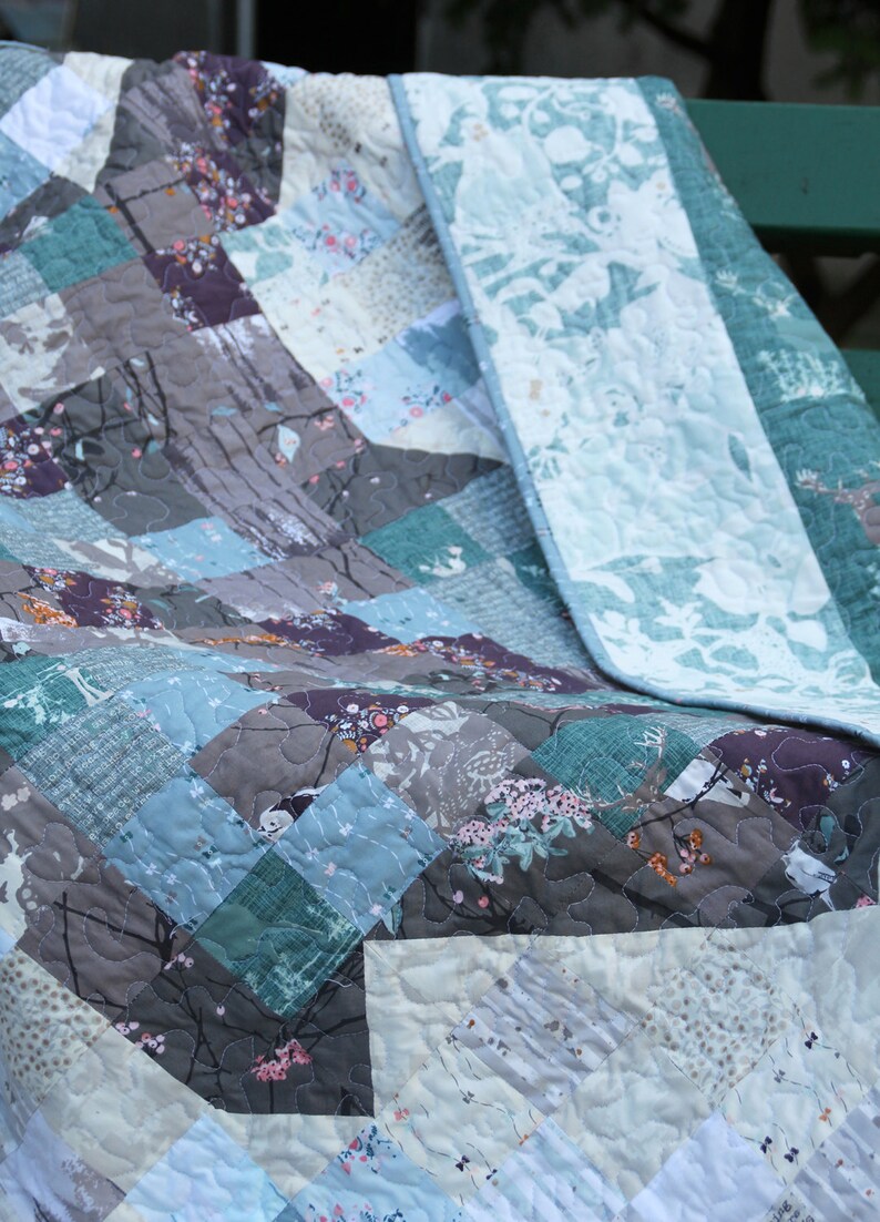 PDF pattern Instant Download DEAR DEER modern quilt by Katarina Roccella featuring Blithe fabrics image 4