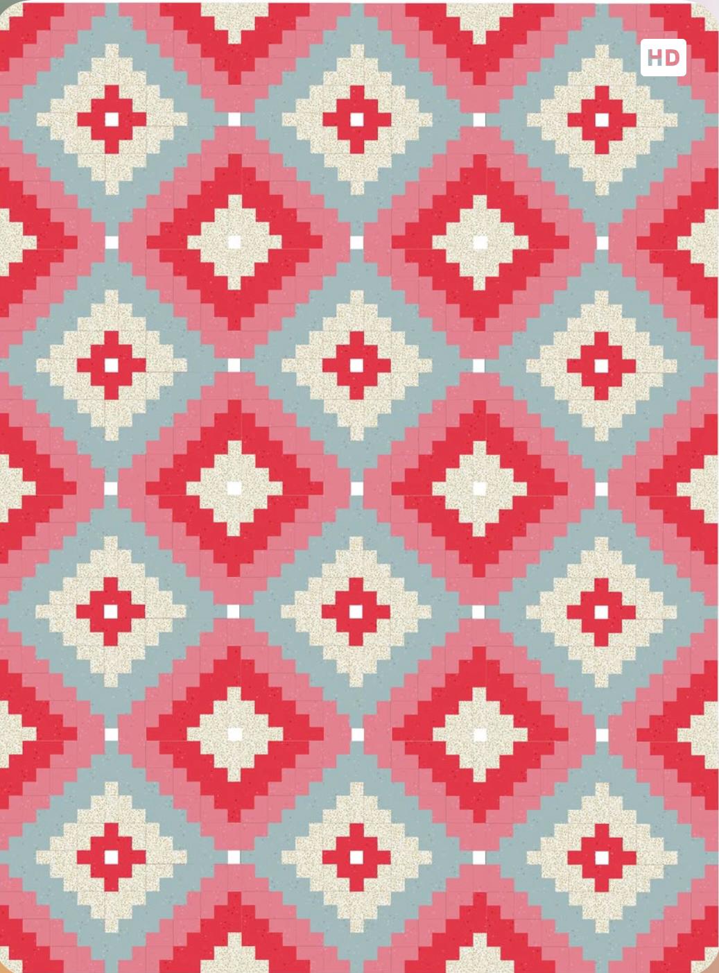 Bazaar Diamonds Quilt Pattern: Modern Geometric Design (PDF Pattern) - Etsy