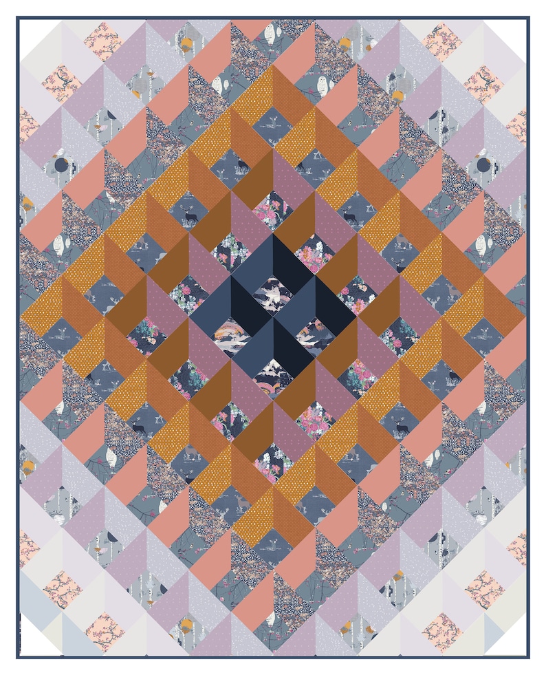PDF Pattern Instant Download SHADOW MAZE Modern Quilt by Etsy
