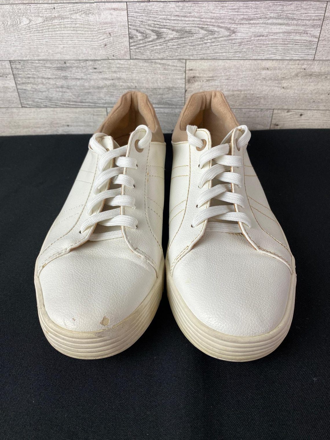 SOUL NATURALIZER NEELA White Comfort Lace Up Leather Sneakers Womens Size 8.5M, foto 1 de 5