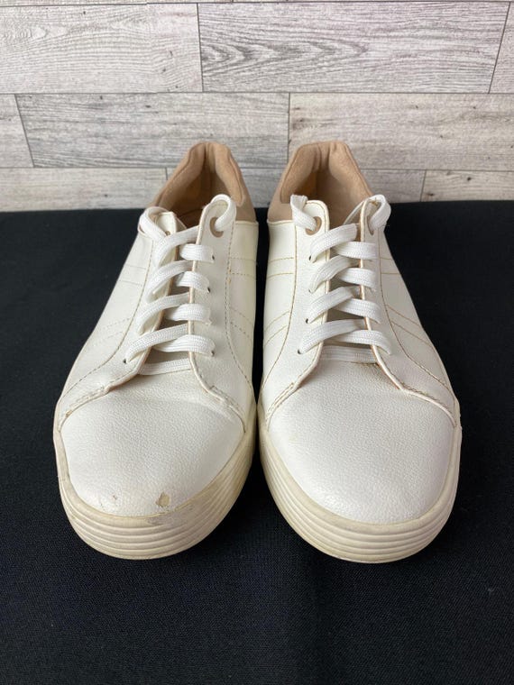 SOUL NATURALIZER NEELA White Comfort Lace Up Leather Sneakers Womens Size 8.5M