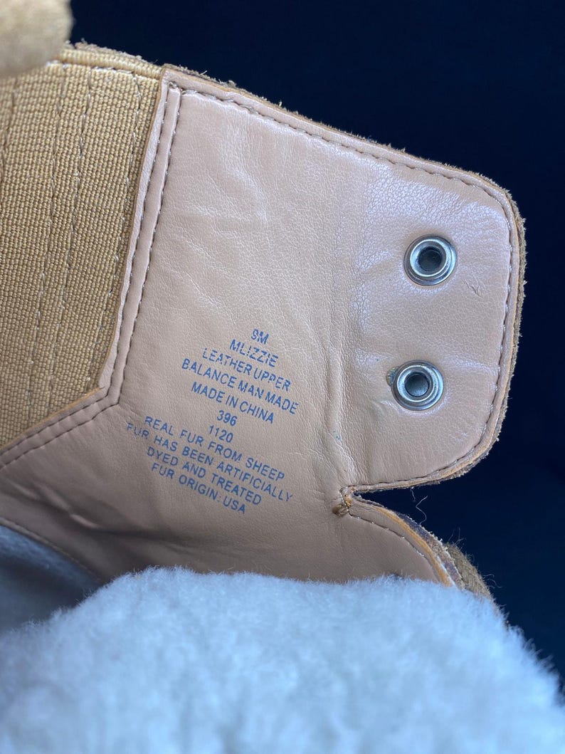MARC FISHER SHEARLING Winter Lace Up Combat Boots Camel Womens 9 image 7