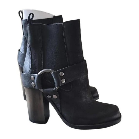 AllSaints Aiden Jules Harness Boots EU37 Black Ha… - image 8