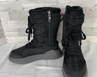 Pajar Canada Snow Boots Waterproof Temperature Rating Black Leather Size 6.5 NEW