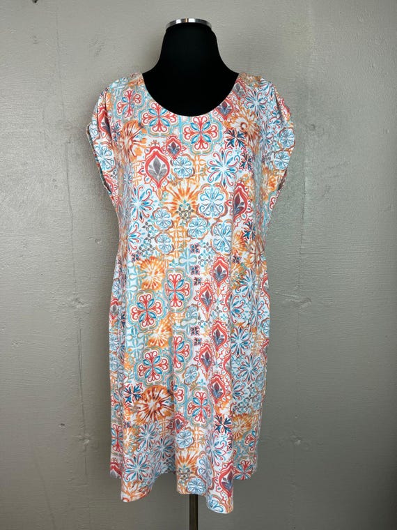 talbots blue dress Talbots Sleeveless Teal Sculpted Dress w Scalloped hemn  Salvage  Renaissance