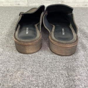 FREE PEOPLE Dragonfly Embossed Leather Loafers Brown Slip On Size 8.5 image 5