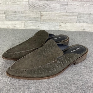 FREE PEOPLE Dragonfly Embossed Leather Loafers Brown Slip On Size 8.5 image 2