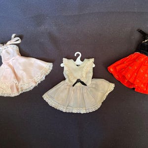 Vintage Shirley Temple Dresses Tagged And Compatible Most 12” Dolls Rare Find
