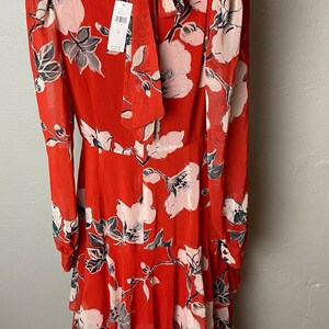 ANTHROPOLOGIE MAXI NWT Exquise Floral Tiered Mock Neck Dress Medium image 6