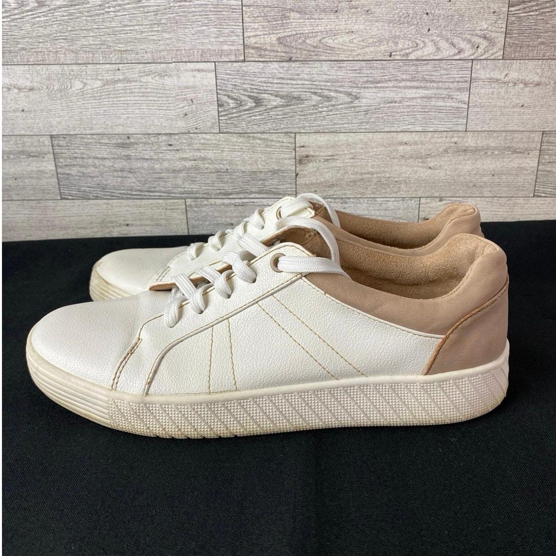 SOUL NATURALIZER NEELA White Comfort Lace Up Leather Sneakers Womens Size 8.5M, foto 3 de 5