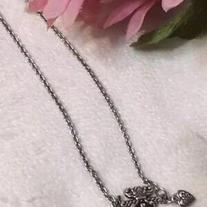 Brighton Necklace Small Pendant W/ Tiny Heart Red Enamel 16" Chain 2" Extender image 2