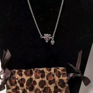 Brighton Necklace Small Pendant W/ Tiny Heart Red Enamel 16" Chain 2" Extender image 5