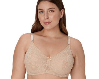 BALI Lace Bra Smooth Underwire Comfort Support Nude 40C NWT DF3432